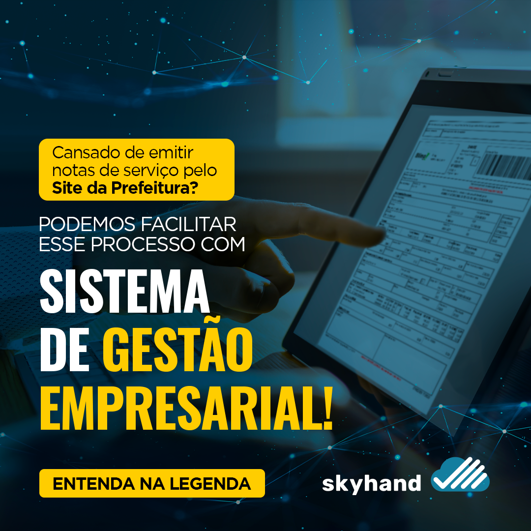 Cansado de emitir notas de serviço pelo site da Prefeitura? Podemos facilitar esse processo com Sistema de Gestão Empresarial!